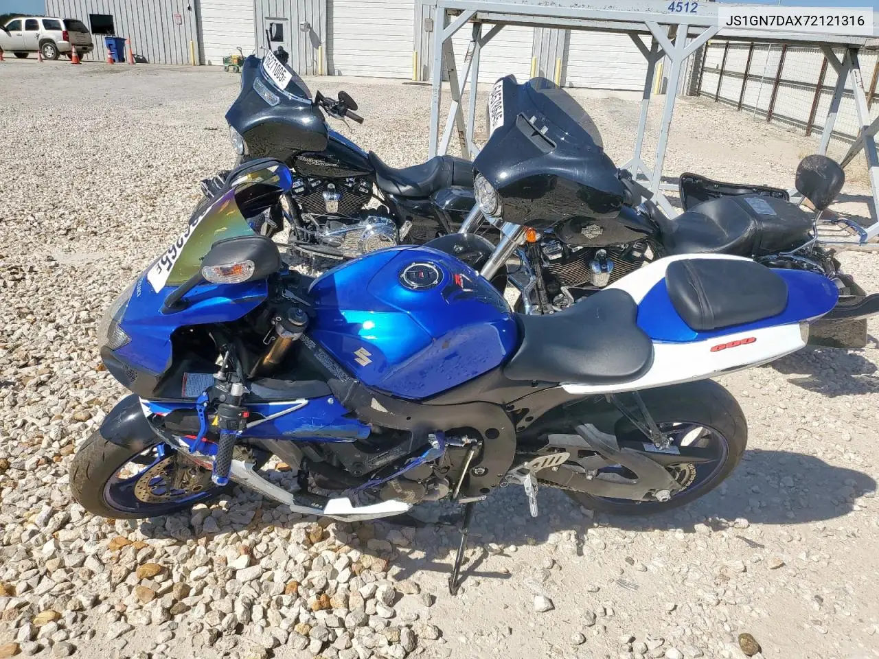 2007 Suzuki Gsx-R600 VIN: JS1GN7DAX72121316 Lot: 66206265