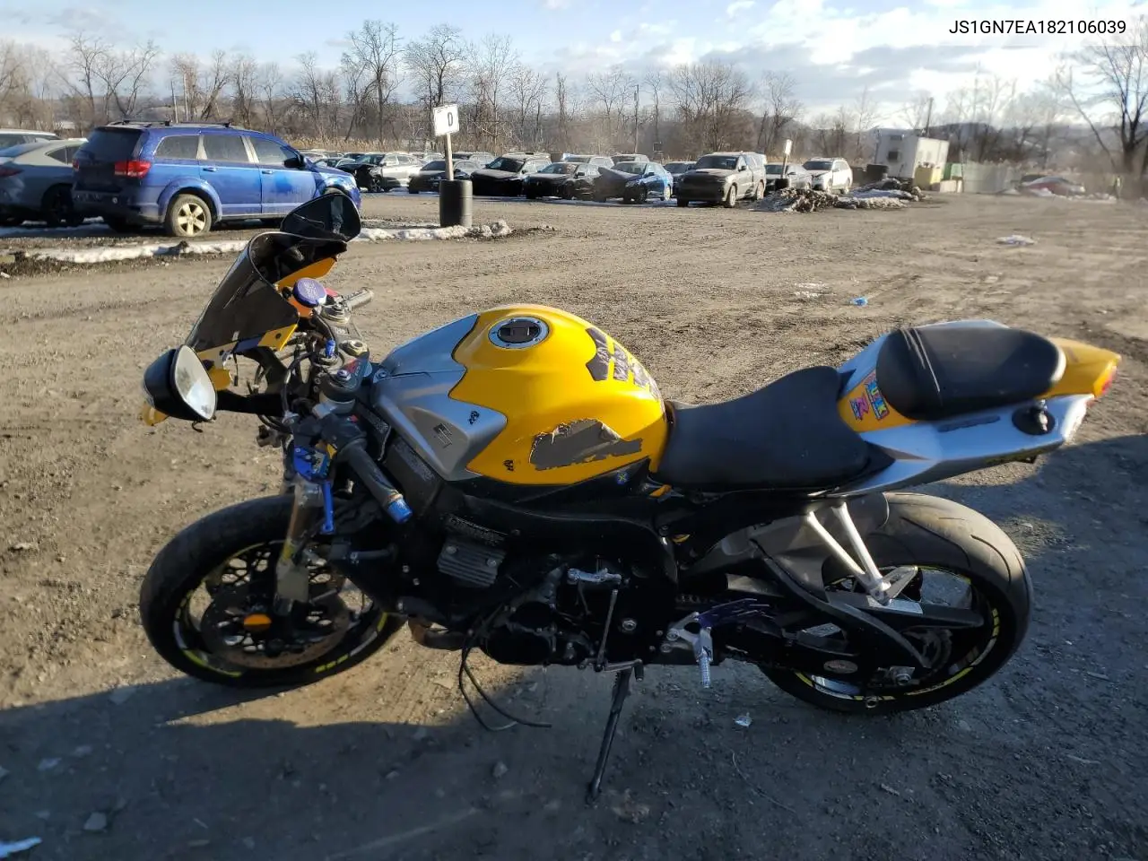 2008 Suzuki Gsx-R600 VIN: JS1GN7EA182106039 Lot: 42400935