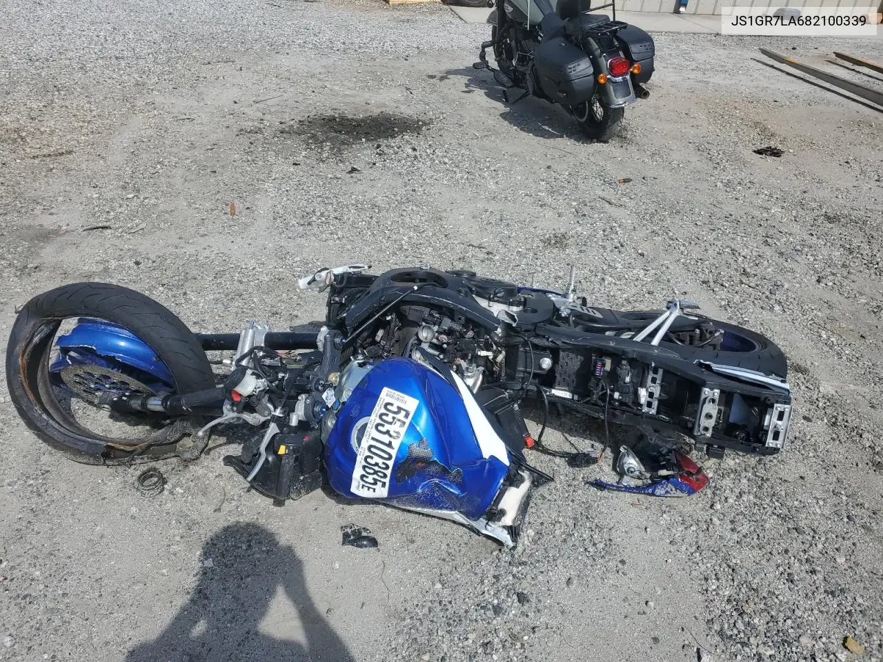 2008 Suzuki Gsx-R750 VIN: JS1GR7LA682100339 Lot: 55310385