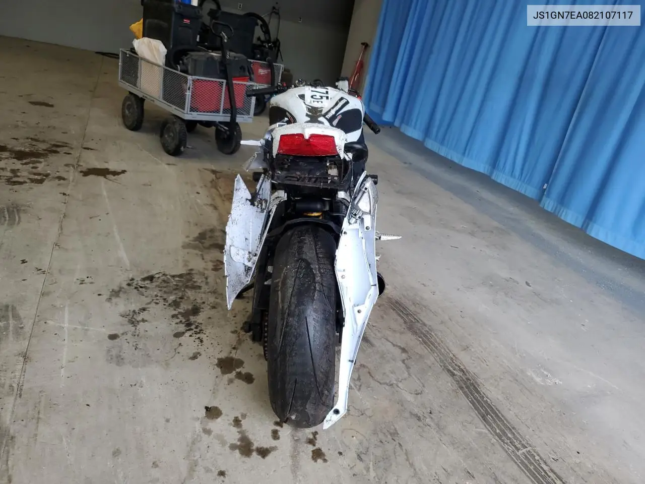2008 Suzuki Gsx-R600 VIN: JS1GN7EA082107117 Lot: 56393475
