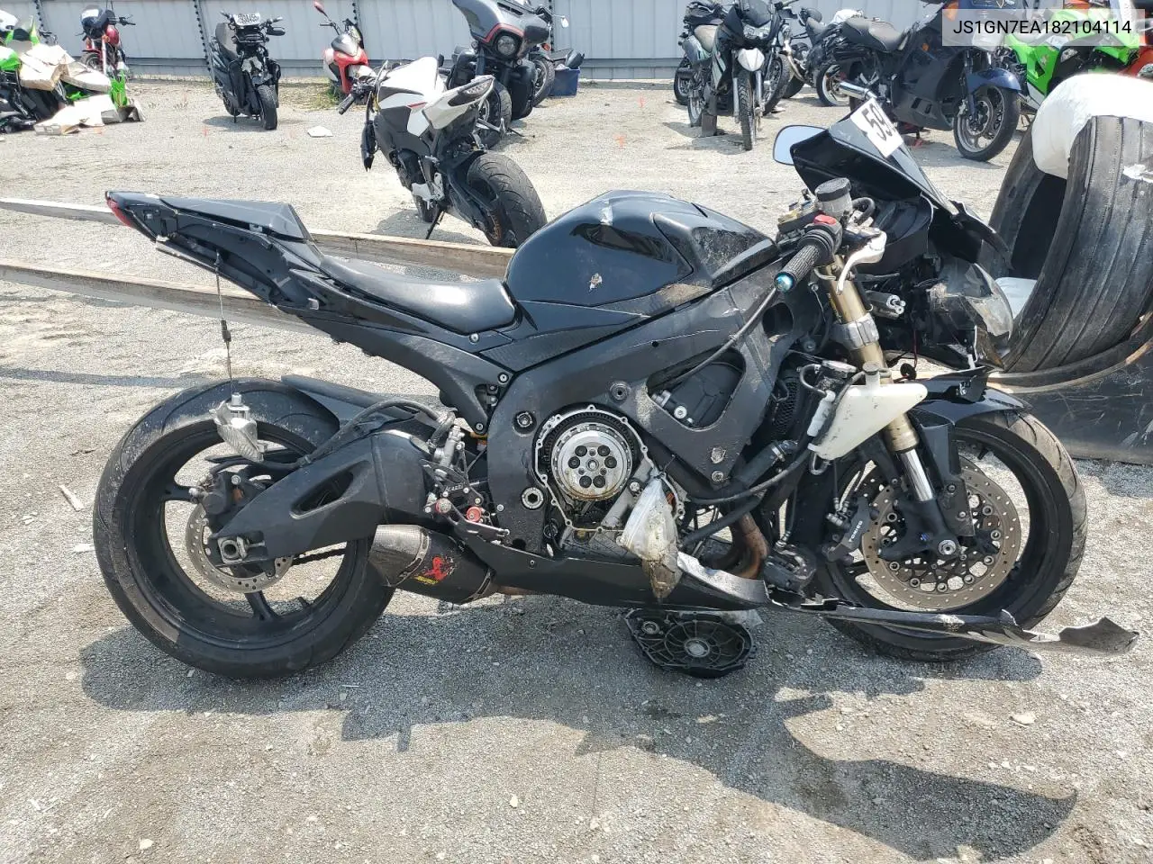2008 Suzuki Gsx-R600 VIN: JS1GN7EA182104114 Lot: 59394415