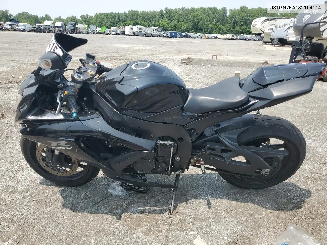 2008 Suzuki Gsx-R600 VIN: JS1GN7EA182104114 Lot: 59394415