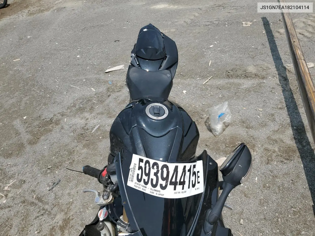 2008 Suzuki Gsx-R600 VIN: JS1GN7EA182104114 Lot: 59394415
