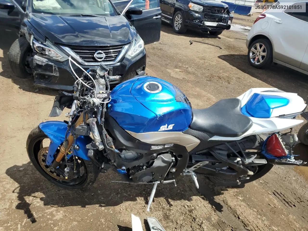 2009 Suzuki Gsx-R1000 VIN: JS1GT78A592101851 Lot: 55519175
