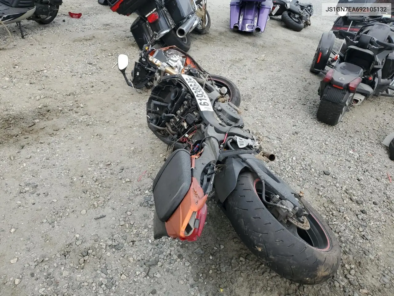 2009 Suzuki Gsx-R600 VIN: JS1GN7EA692105132 Lot: 61938645
