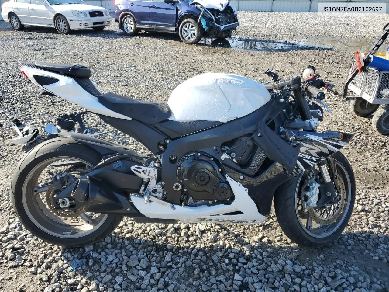 2011 Suzuki Gsx-R600 VIN: JS1GN7FA0B2102697 Lot: 51923425