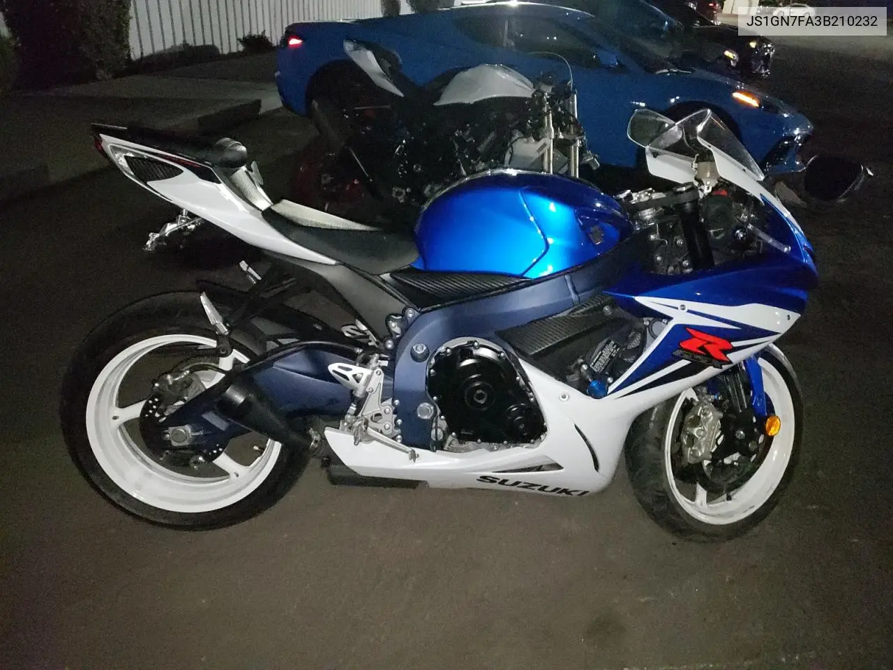 2011 Suzuki Gsx-R600 VIN: JS1GN7FA3B210232 Lot: 52244975