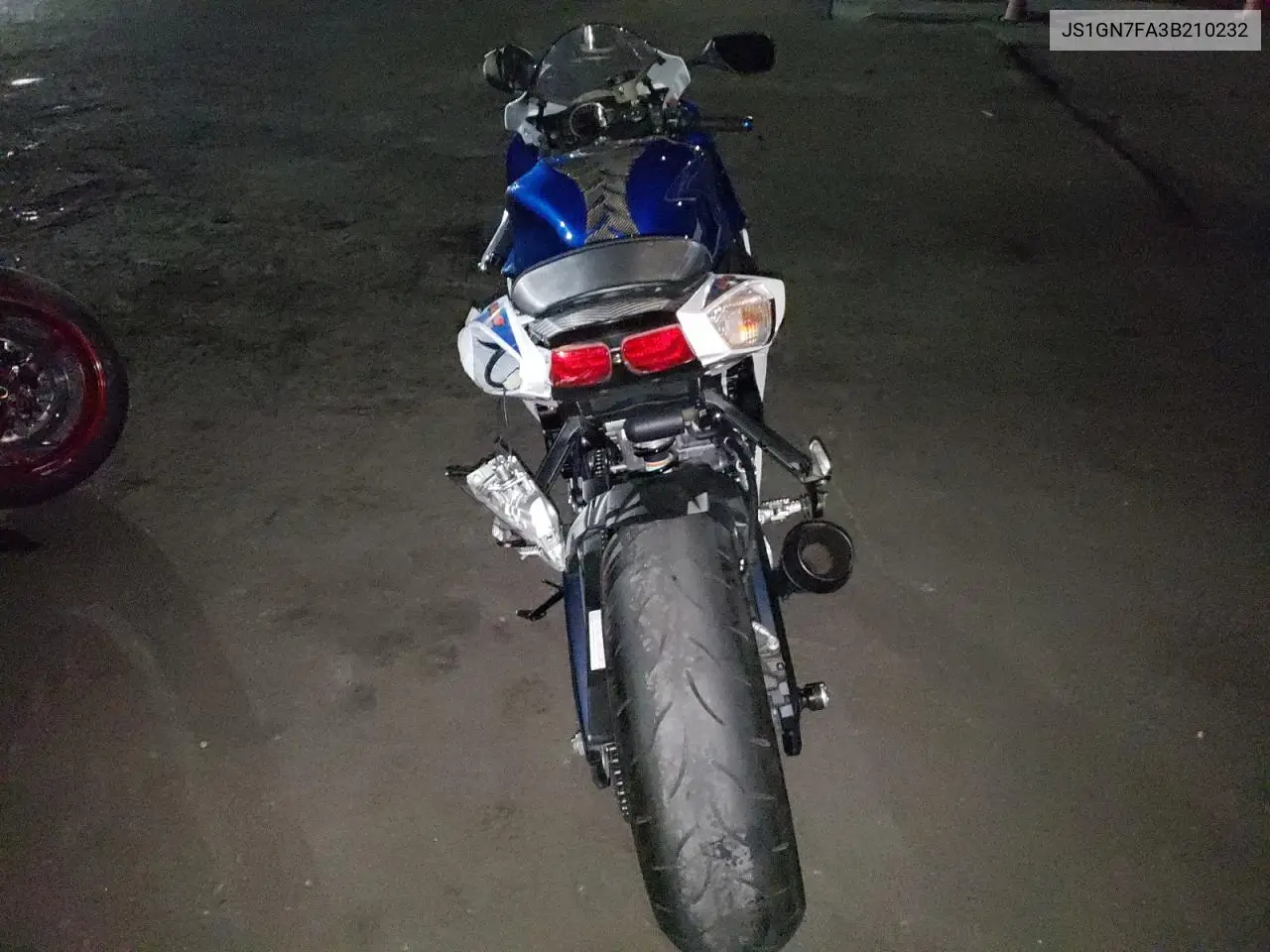 2011 Suzuki Gsx-R600 VIN: JS1GN7FA3B210232 Lot: 52244975