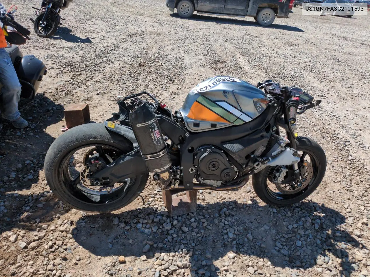 2012 Suzuki Gsx-R600 VIN: JS1GN7FA3C2101593 Lot: 53580125