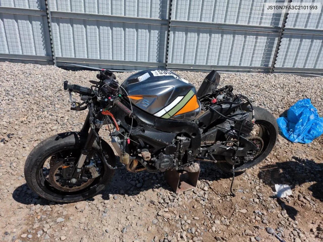 2012 Suzuki Gsx-R600 VIN: JS1GN7FA3C2101593 Lot: 53580125