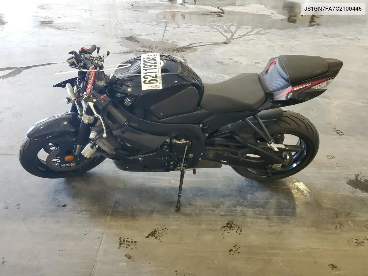 2012 Suzuki Gsx-R600 VIN: JS1GN7FA7C2100446 Lot: 62119285
