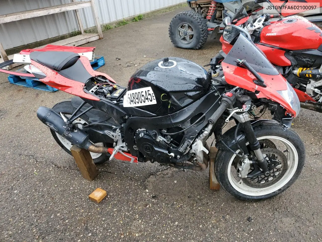 2013 Suzuki Gsx-R600 VIN: JS1GN7FA6D2100097 Lot: 54890545
