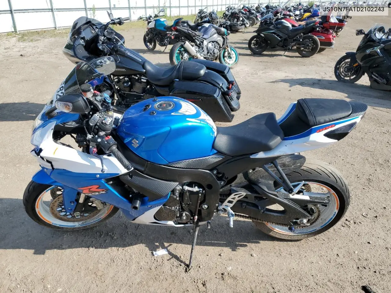 2013 Suzuki Gsx-R600 VIN: JS1GN7FA1D2102243 Lot: 62476825