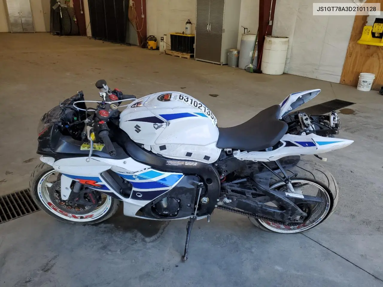 2013 Suzuki Gsx-R1000 VIN: JS1GT78A3D2101128 Lot: 63102135