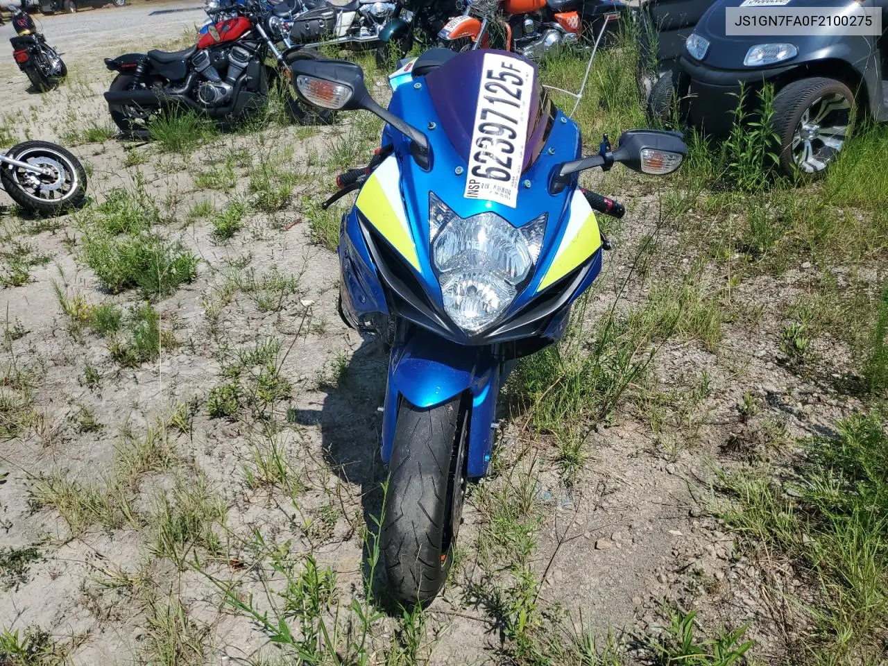 2015 Suzuki Gsx-R600 VIN: JS1GN7FA0F2100275 Lot: 62397125