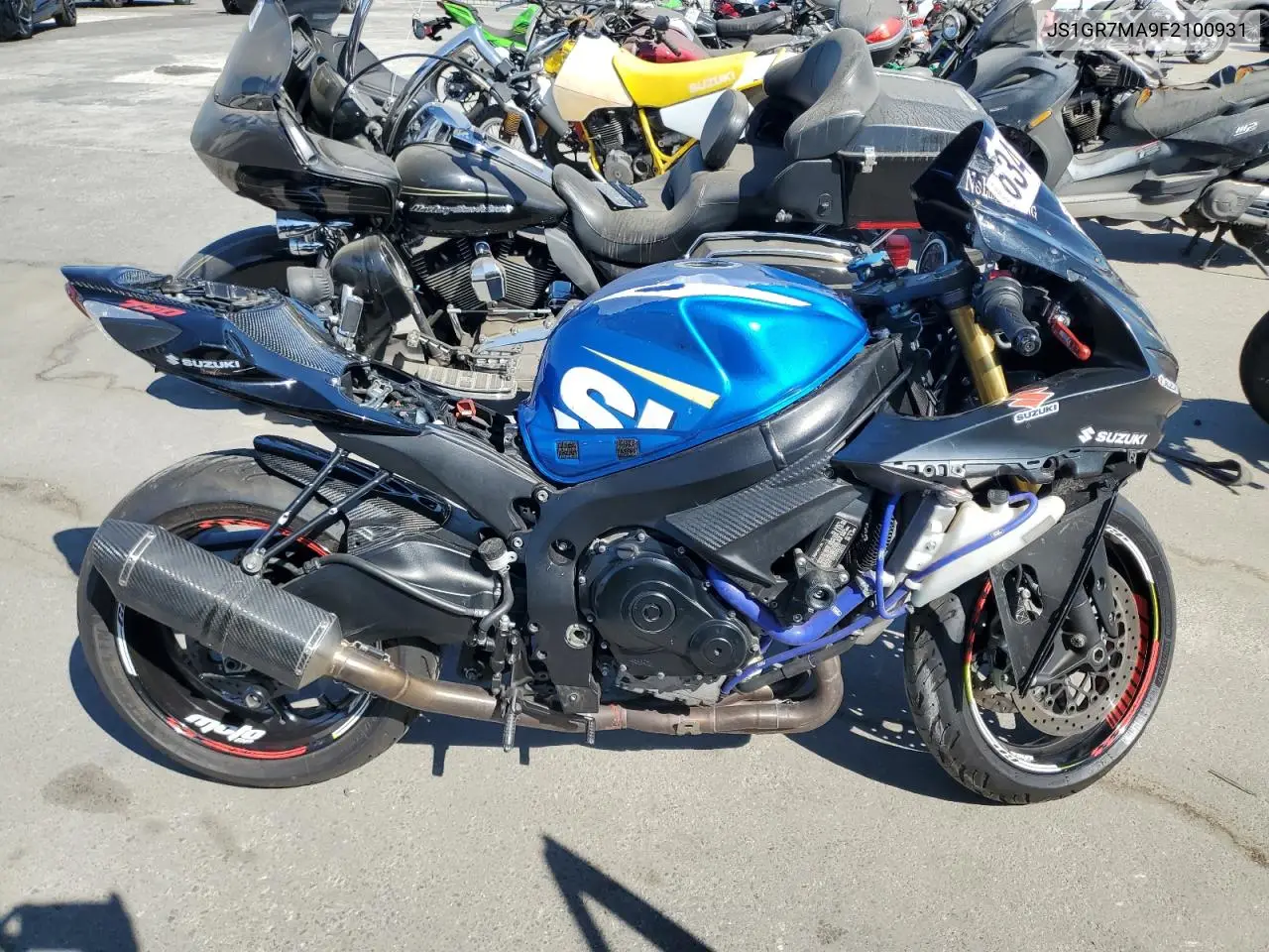 2015 Suzuki Gsx-R750 VIN: JS1GR7MA9F2100931 Lot: 63416485