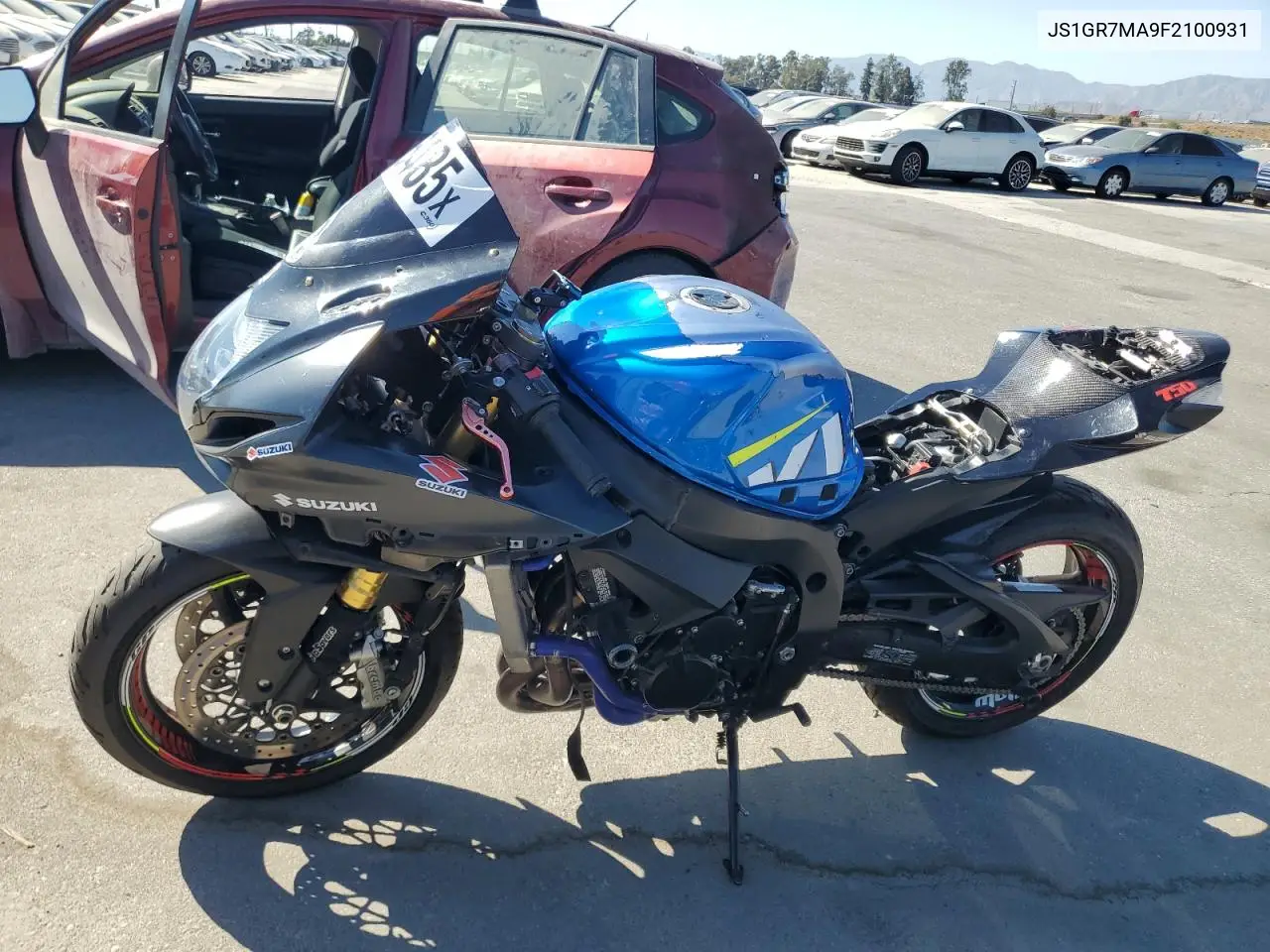 2015 Suzuki Gsx-R750 VIN: JS1GR7MA9F2100931 Lot: 63416485