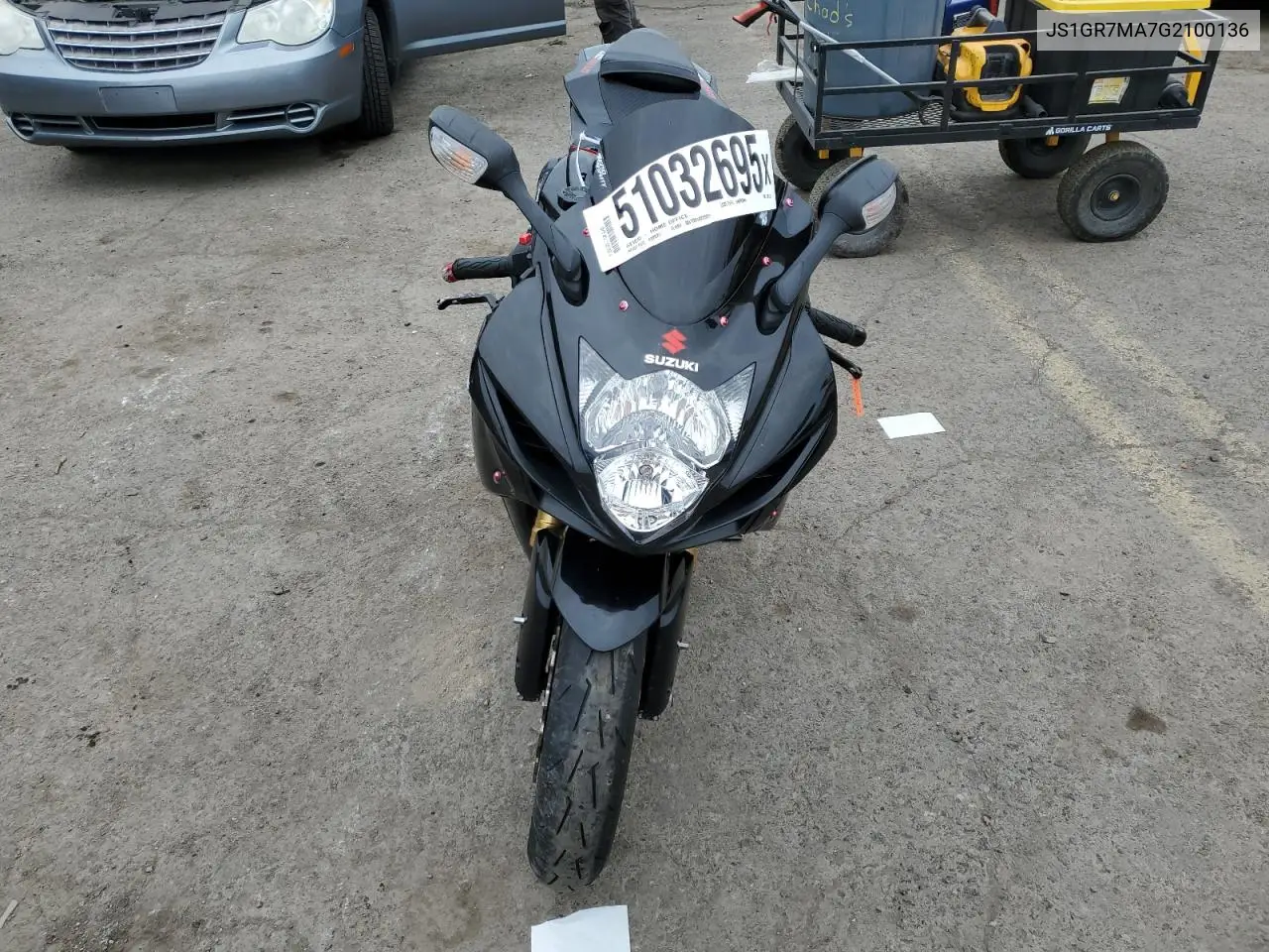 2016 Suzuki Gsx-R750 VIN: JS1GR7MA7G2100136 Lot: 51032695