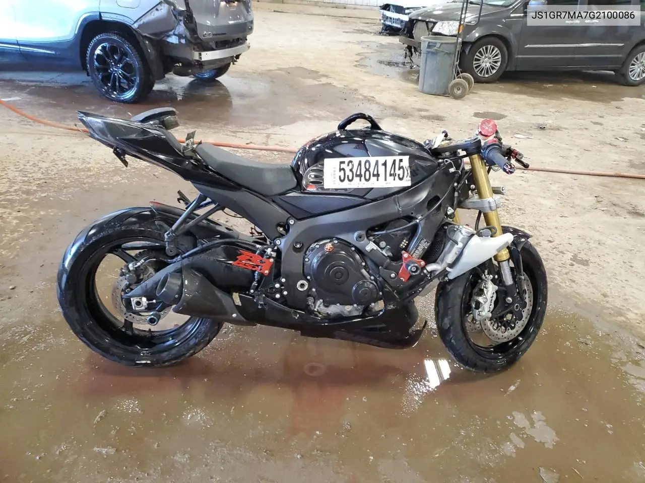 2016 Suzuki Gsx-R750 VIN: JS1GR7MA7G2100086 Lot: 53484145