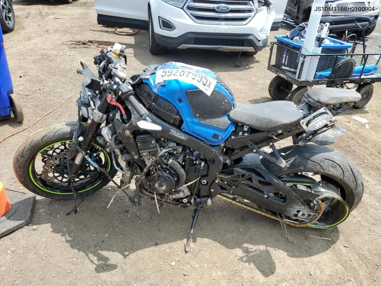 2017 Suzuki Gsx-R1000 VIN: JS1DM11B8H2100904 Lot: 59207995