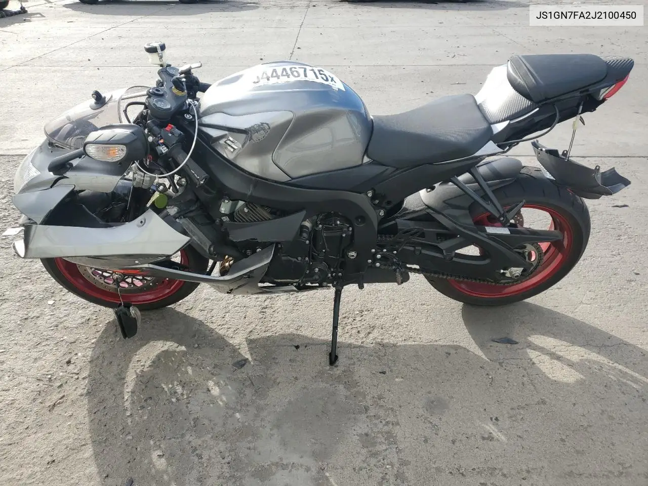 2018 Suzuki Gsx-R600 VIN: JS1GN7FA2J2100450 Lot: 54446715