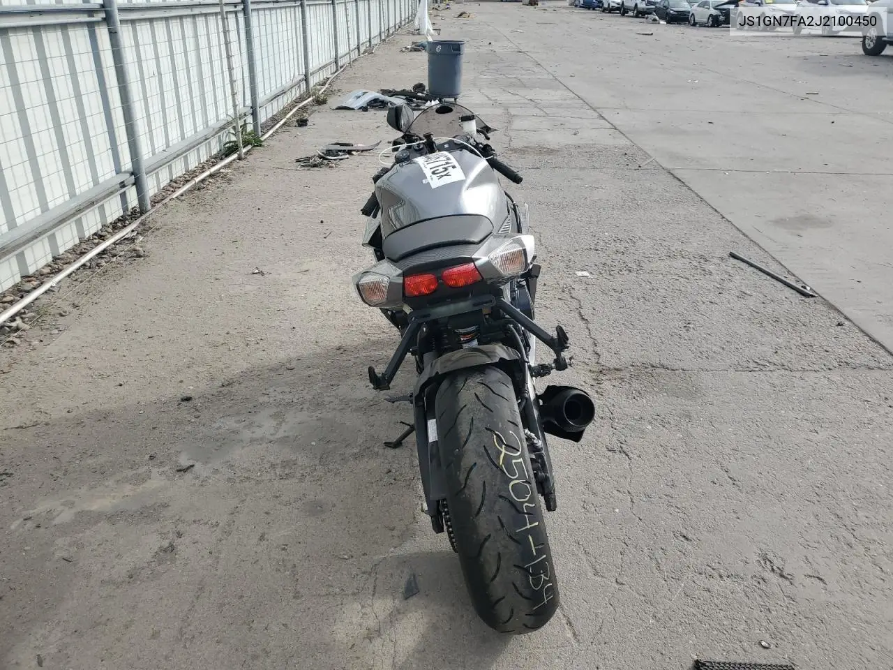2018 Suzuki Gsx-R600 VIN: JS1GN7FA2J2100450 Lot: 54446715