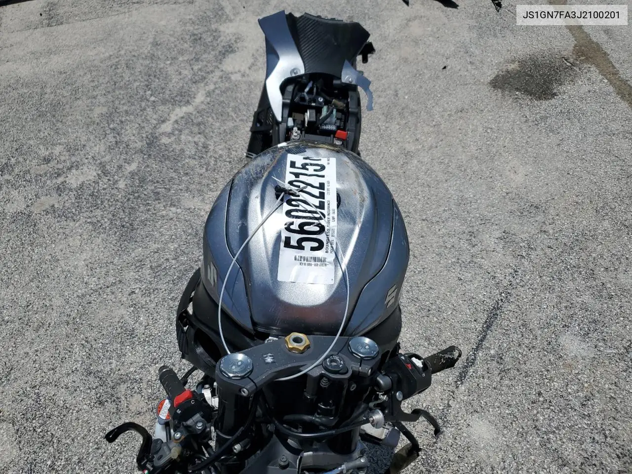 2018 Suzuki Gsx-R600 VIN: JS1GN7FA3J2100201 Lot: 56022215