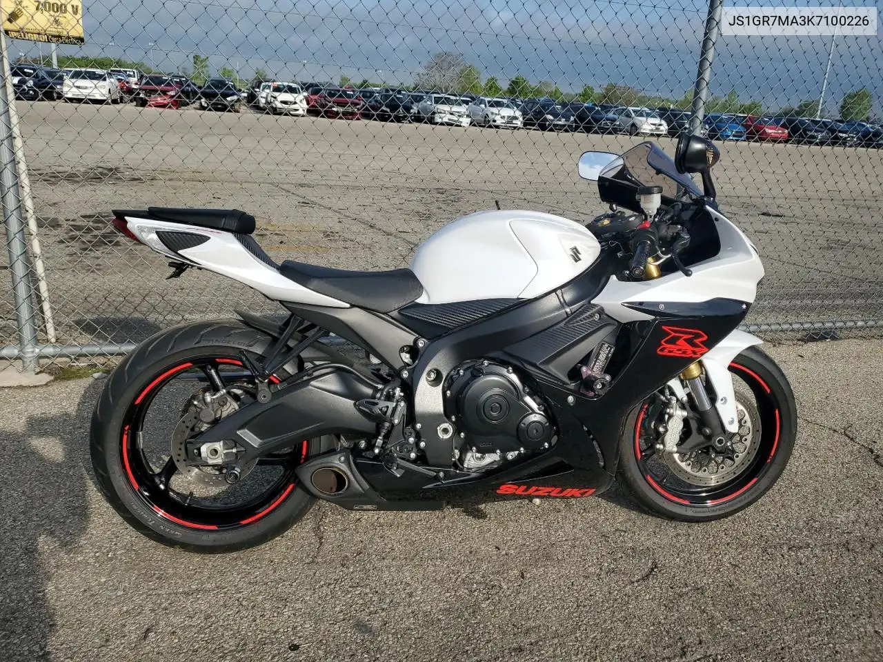 2019 Suzuki Gsx-R750 VIN: JS1GR7MA3K7100226 Lot: 56016005