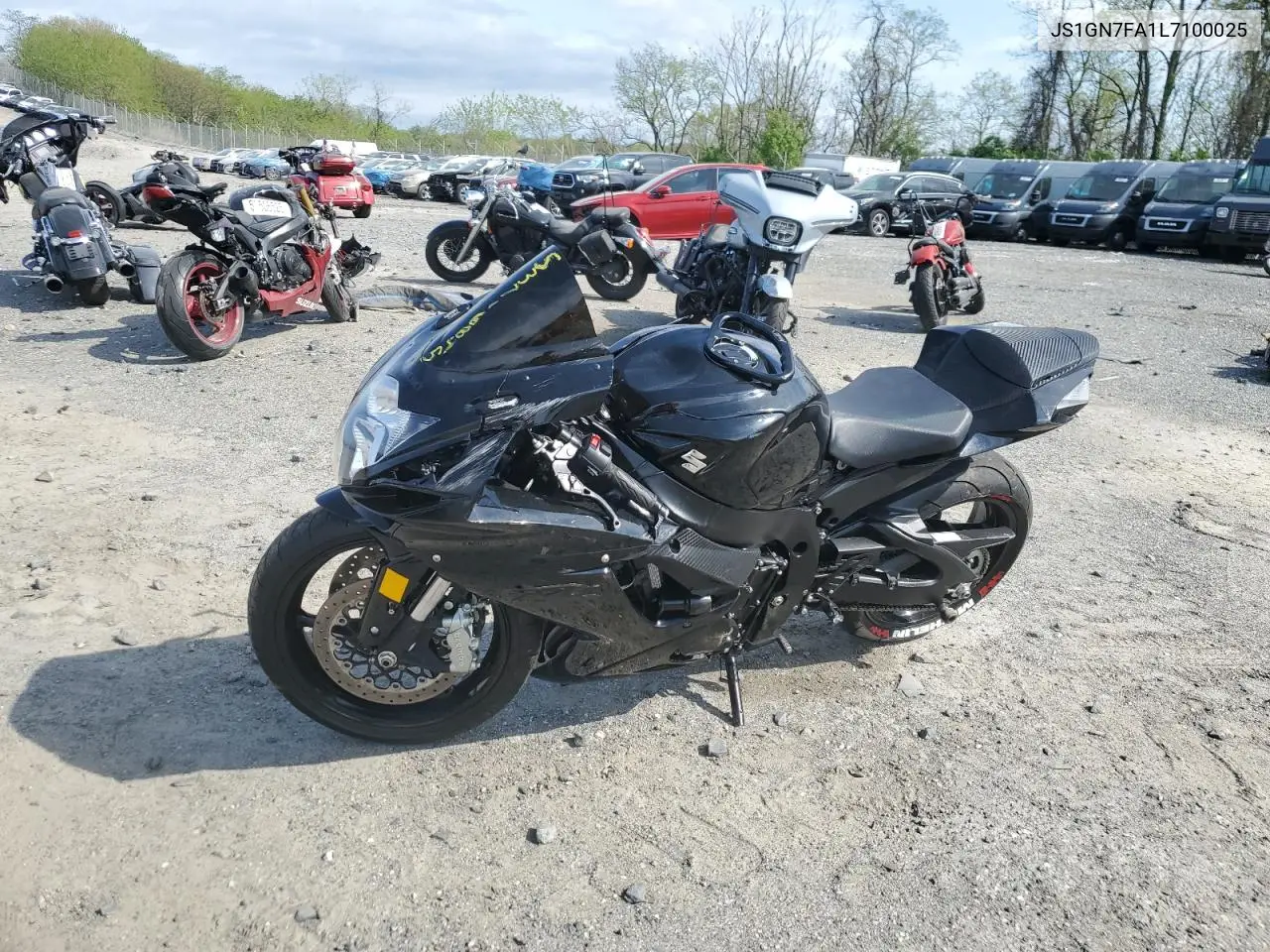 2020 Suzuki Gsx-R600 VIN: JS1GN7FA1L7100025 Lot: 53716845