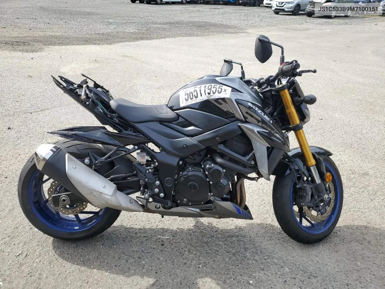 2021 Suzuki Gsx-S750 M VIN: JS1C533B9M7100151 Lot: 56511955
