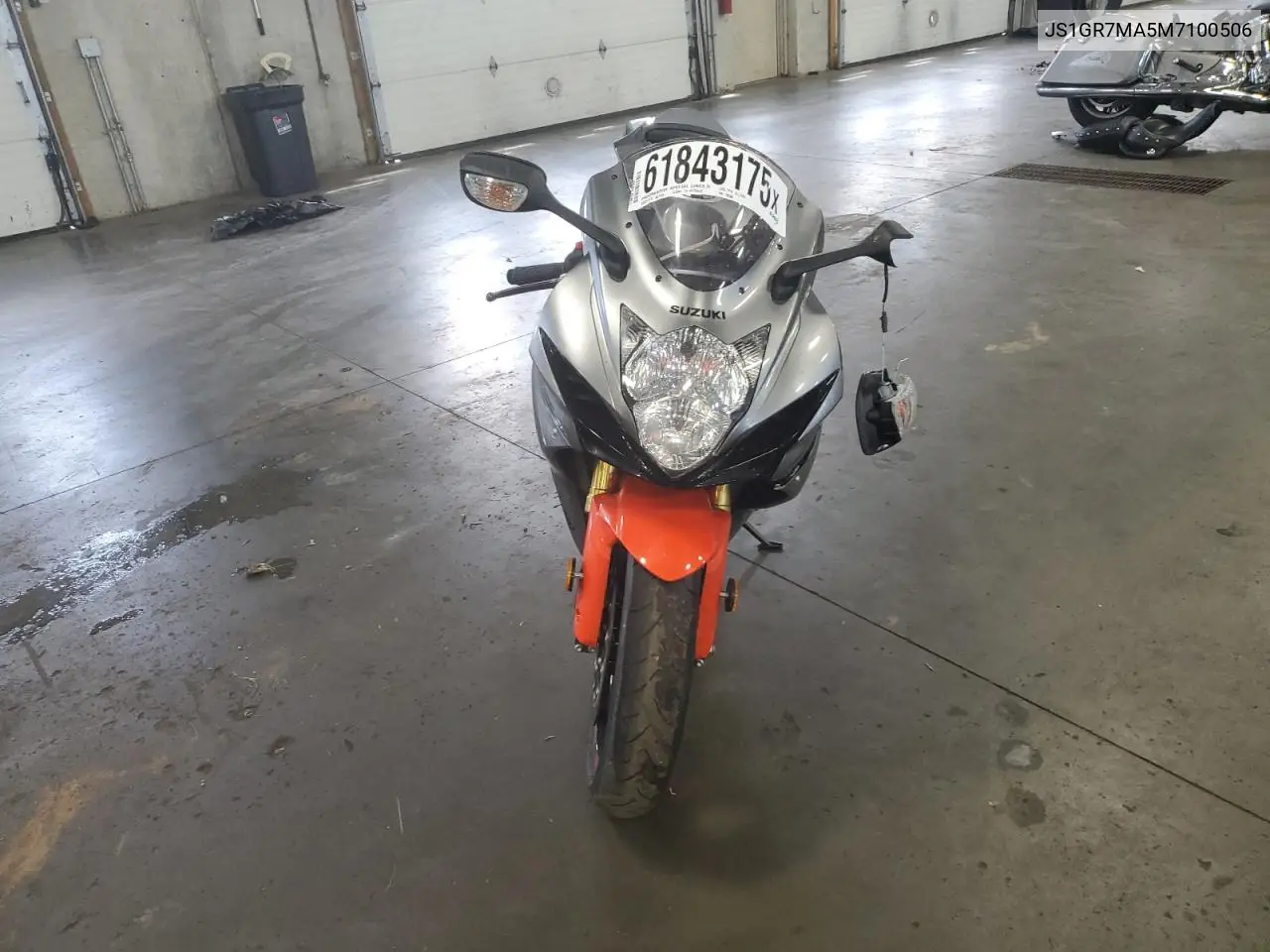 2021 Suzuki Gsx-R750 VIN: JS1GR7MA5M7100506 Lot: 61843175