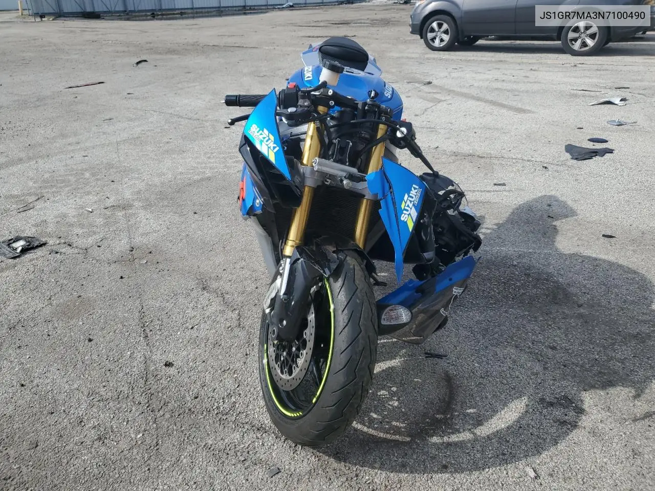 2022 Suzuki Gsx-R750 VIN: JS1GR7MA3N7100490 Lot: 50194785