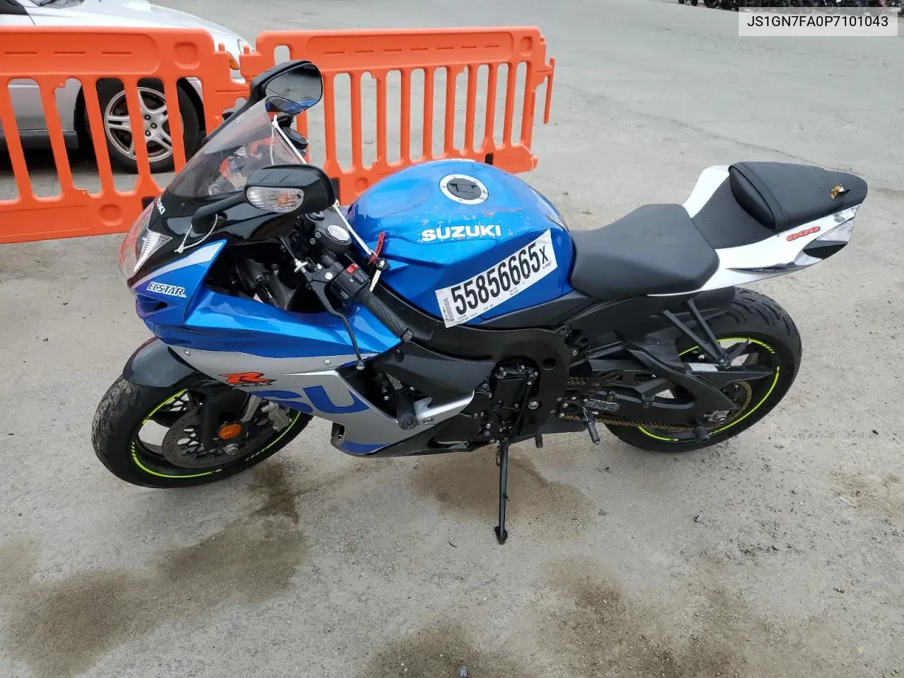 2023 Suzuki Gsx-R600 VIN: JS1GN7FA0P7101043 Lot: 55856665