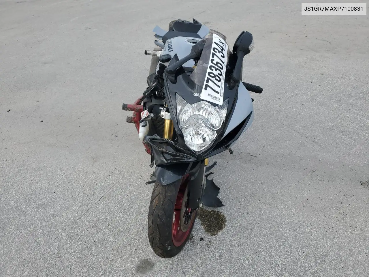 2023 Suzuki Gsx-R750 VIN: JS1GR7MAXP7100831 Lot: 77836734