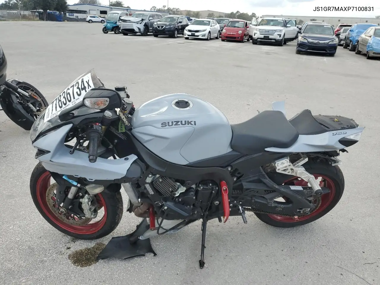 2023 Suzuki Gsx-R750 VIN: JS1GR7MAXP7100831 Lot: 77836734
