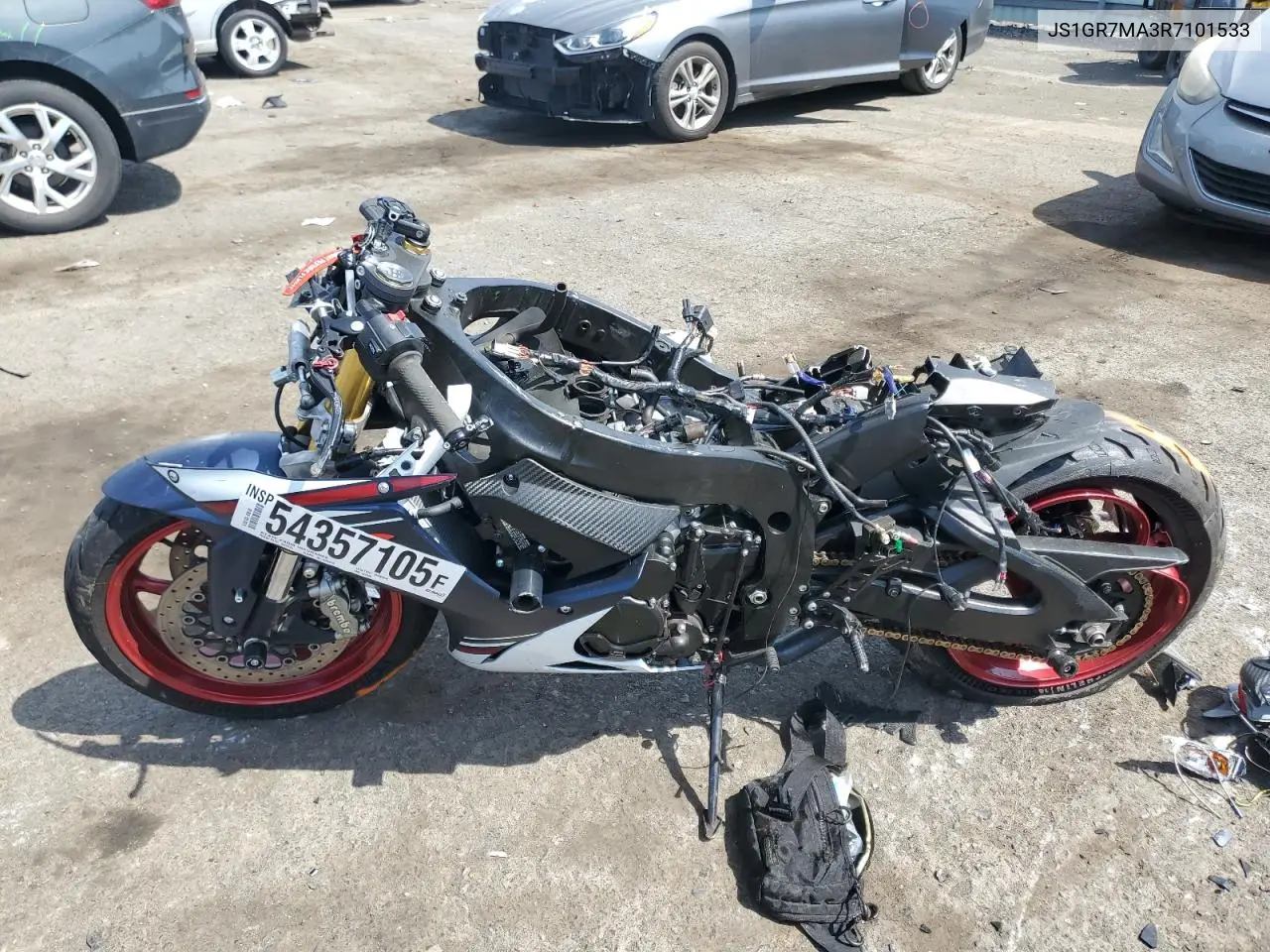 2024 Suzuki Gsx-R750 VIN: JS1GR7MA3R7101533 Lot: 54357105