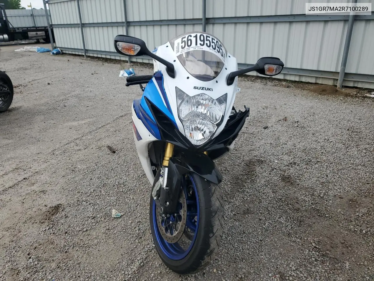 2024 Suzuki Gsx-R750 VIN: JS1GR7MA2R7100289 Lot: 56195595