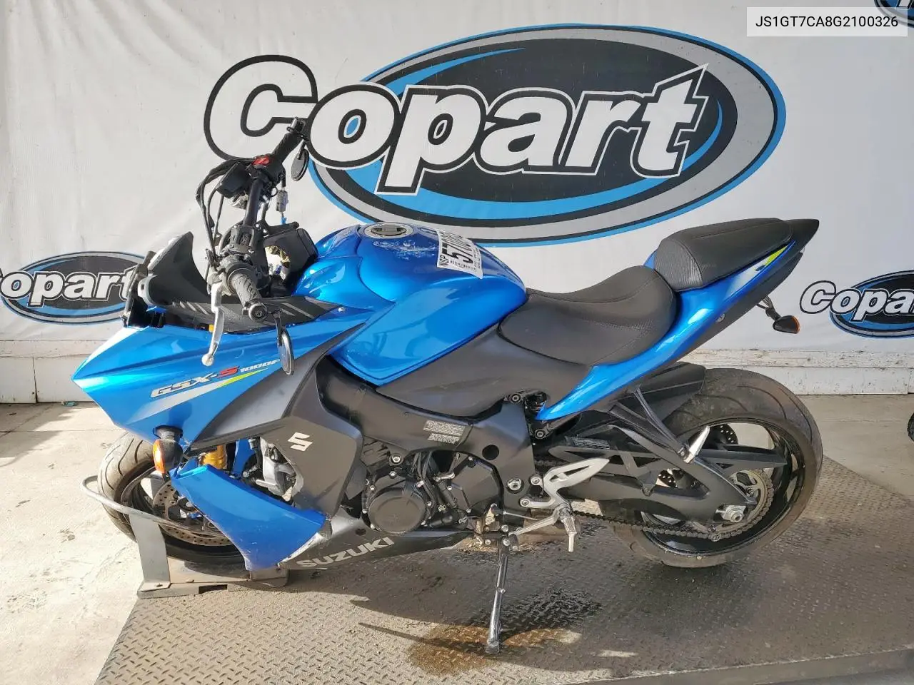 2016 Suzuki Gsx-S1000F VIN: JS1GT7CA8G2100326 Lot: 57000405