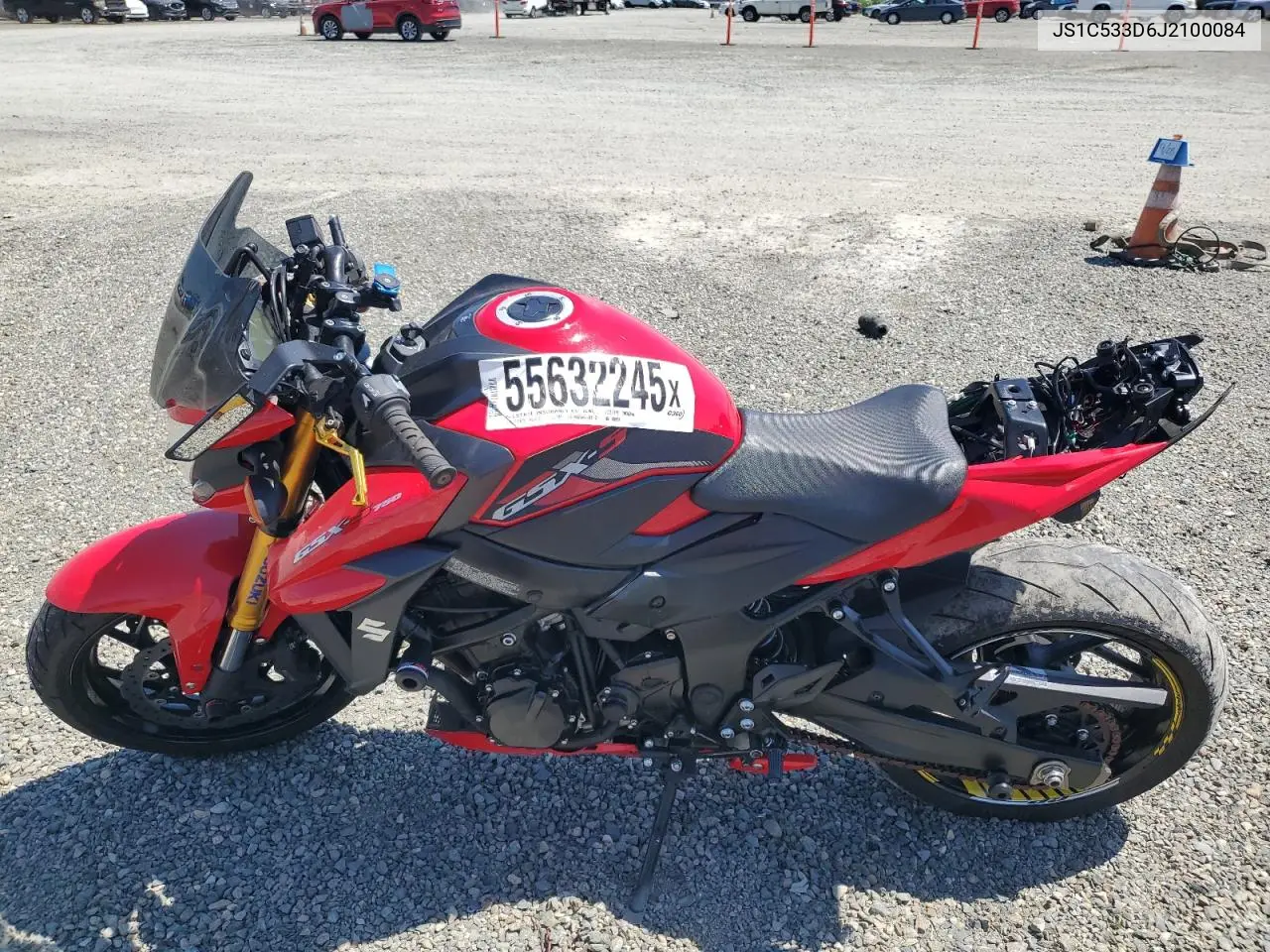 2018 Suzuki Gsx-S750 M VIN: JS1C533D6J2100084 Lot: 55632245