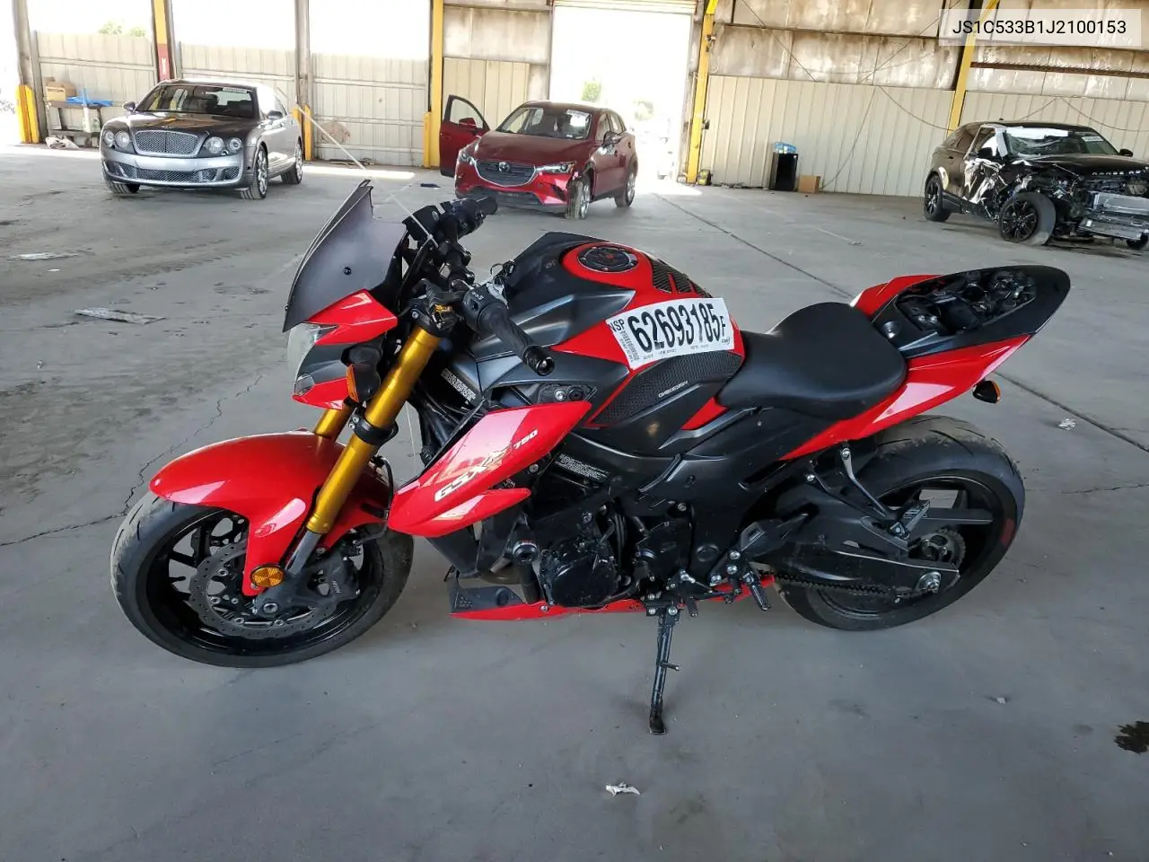 2018 Suzuki Gsx-S750 M VIN: JS1C533B1J2100153 Lot: 62693185