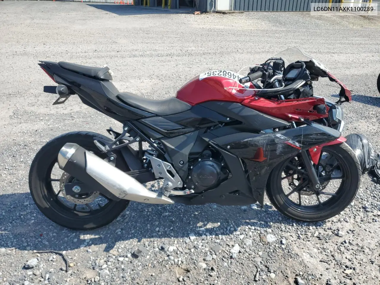 2019 Suzuki Gsx250R M VIN: LC6DN11AXK1100289 Lot: 64468235