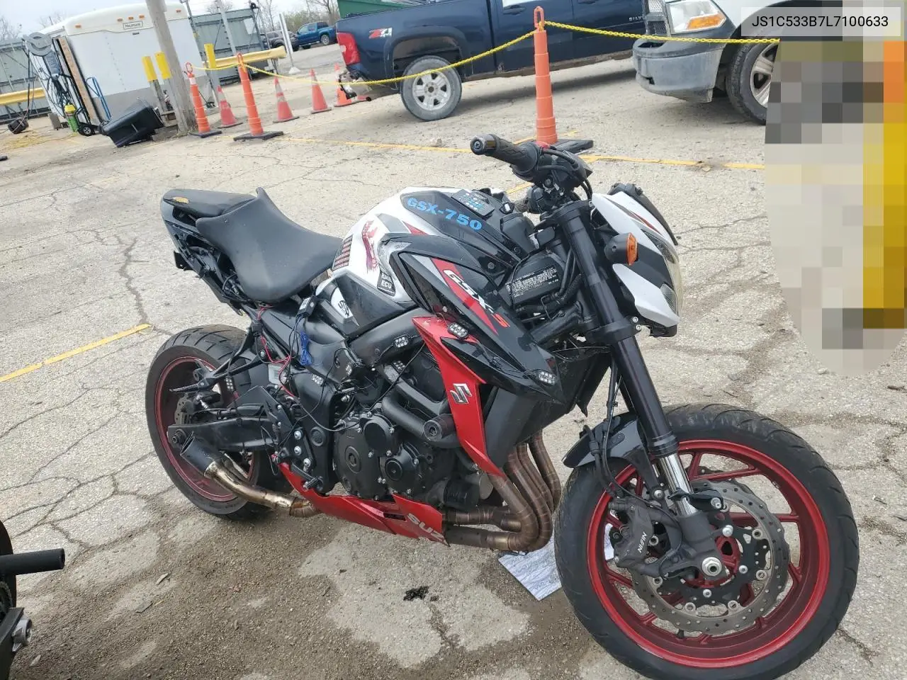 2020 Suzuki Gsx-S750 M VIN: JS1C533B7L7100633 Lot: 52365735