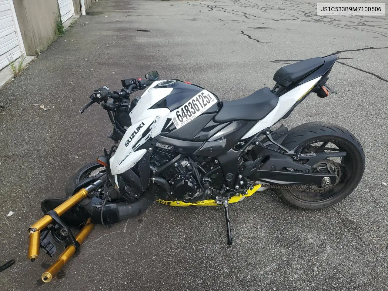 2021 Suzuki Gsx-S750 M VIN: JS1C533B9M7100506 Lot: 64836125