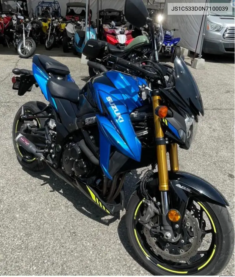 2022 Suzuki Gsx-S750 M VIN: JS1C533D0N7100039 Lot: 52459505