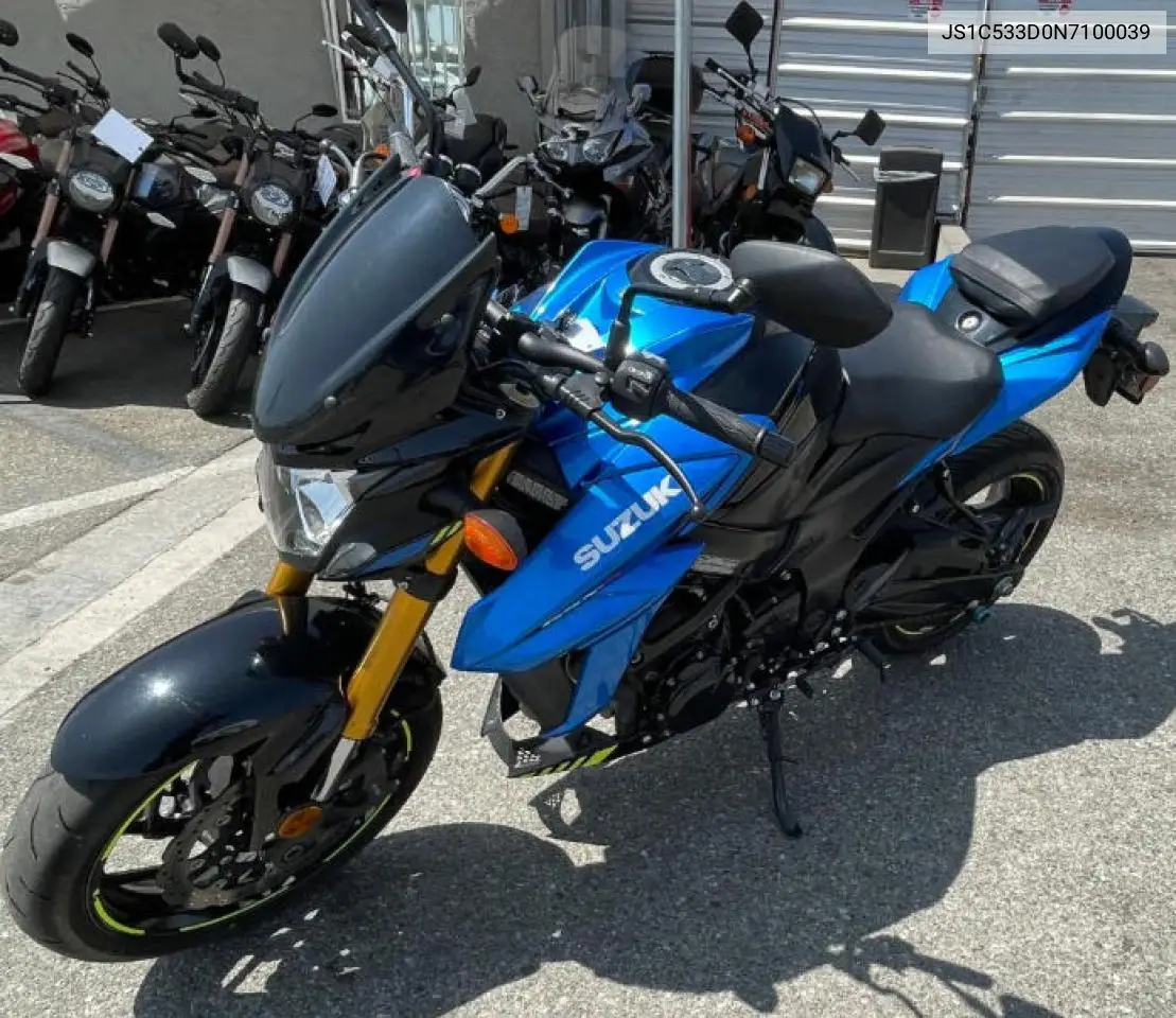 2022 Suzuki Gsx-S750 M VIN: JS1C533D0N7100039 Lot: 52459505