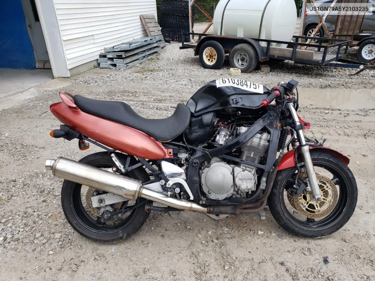 2000 Suzuki Gsx600 F VIN: JS1GN79A5Y2103235 Lot: 61038475