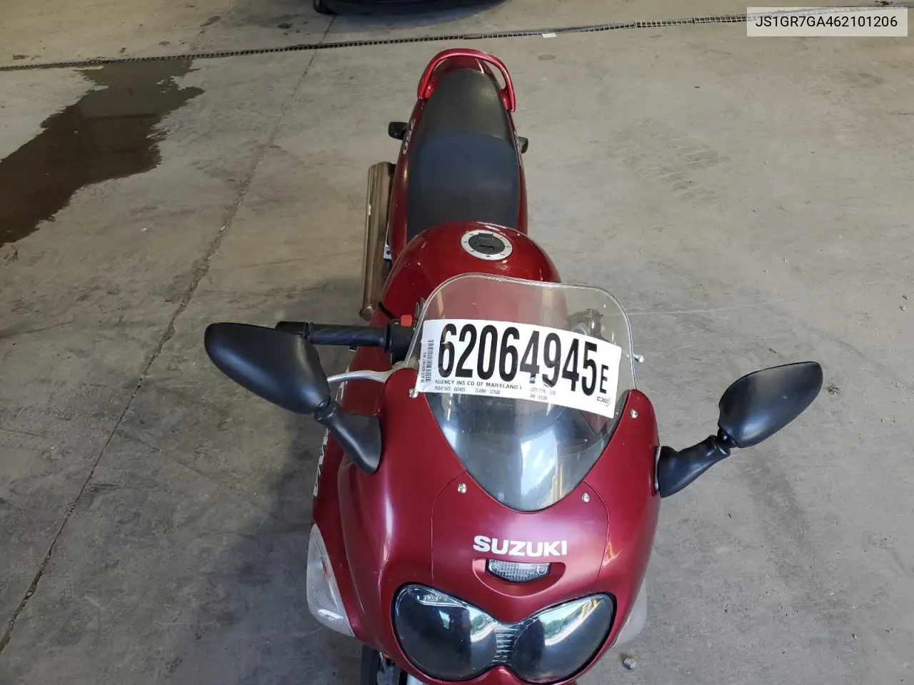2006 Suzuki Gsx750 F VIN: JS1GR7GA462101206 Lot: 62064945