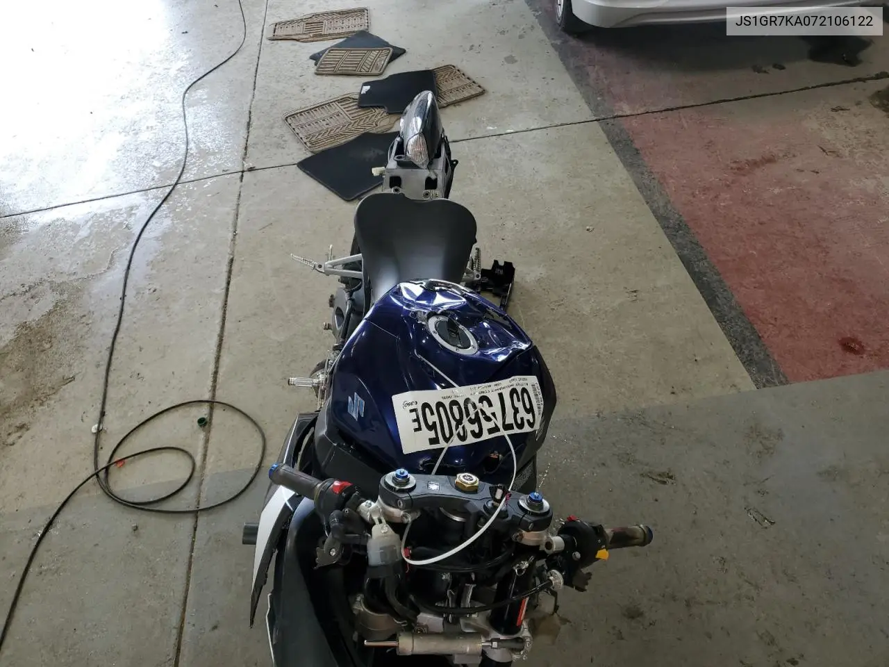 2007 Suzuki Gsx-R750 VIN: JS1GR7KA072106122 Lot: 63756805