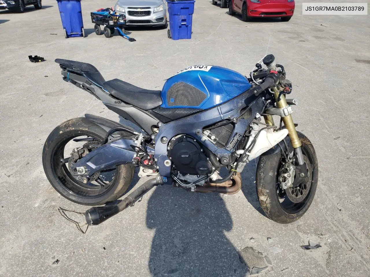 2011 Suzuki Gsx750 VIN: JS1GR7MA0B2103789 Lot: 43353765