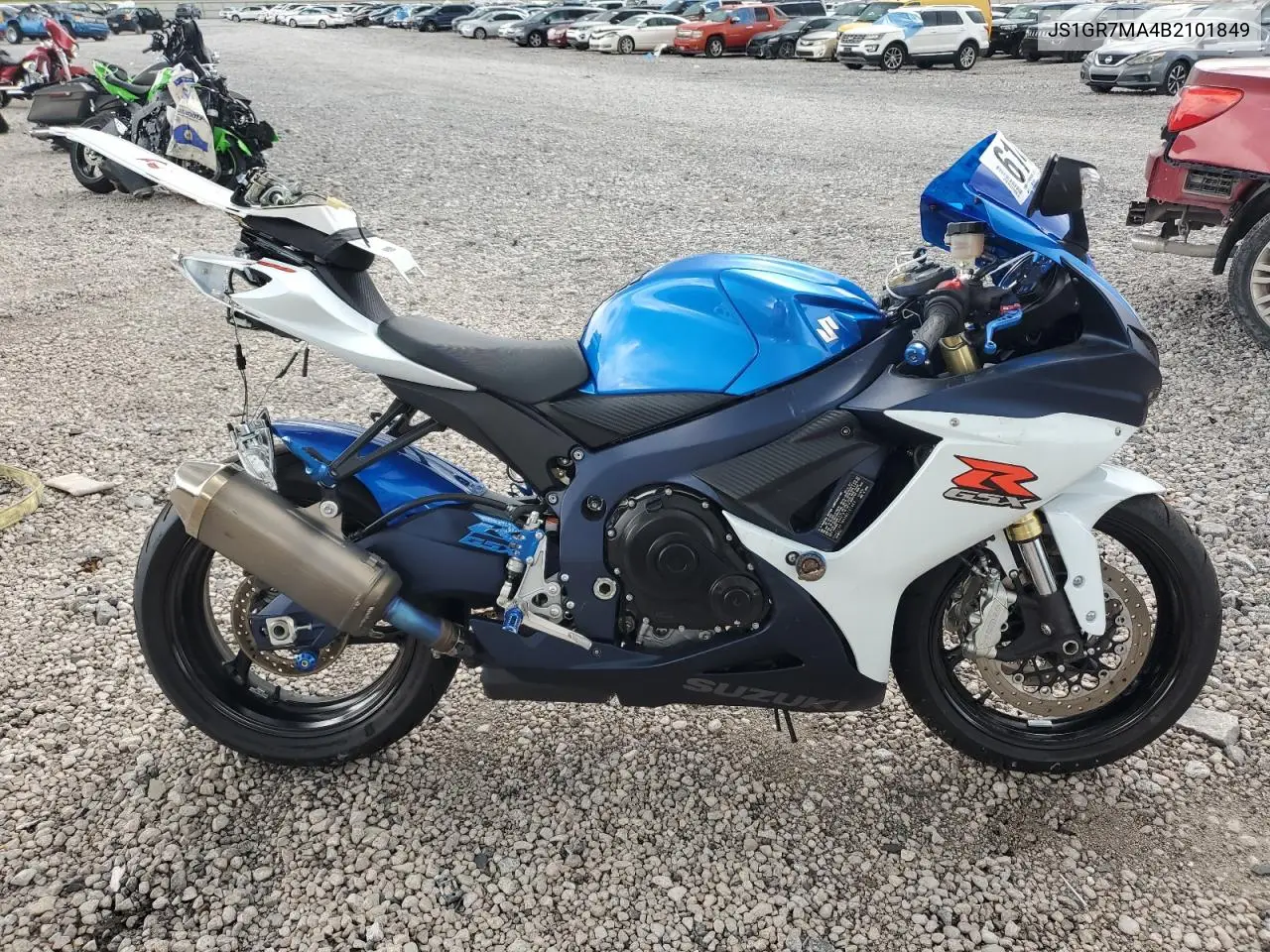 2011 Suzuki Gsx750 VIN: JS1GR7MA4B2101849 Lot: 61404385